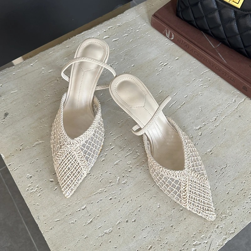 Kitten Heel Slingbacks with Pointed Toe for Women