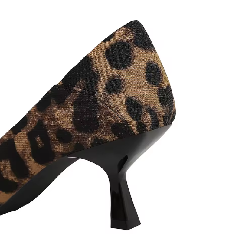 Block Heel Pumps with Pointed Toe for Women