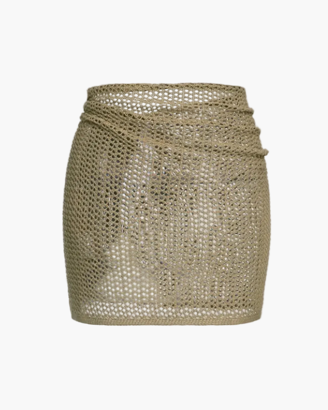 Crochet Cover Up Skirt with Hollow Straps for Women