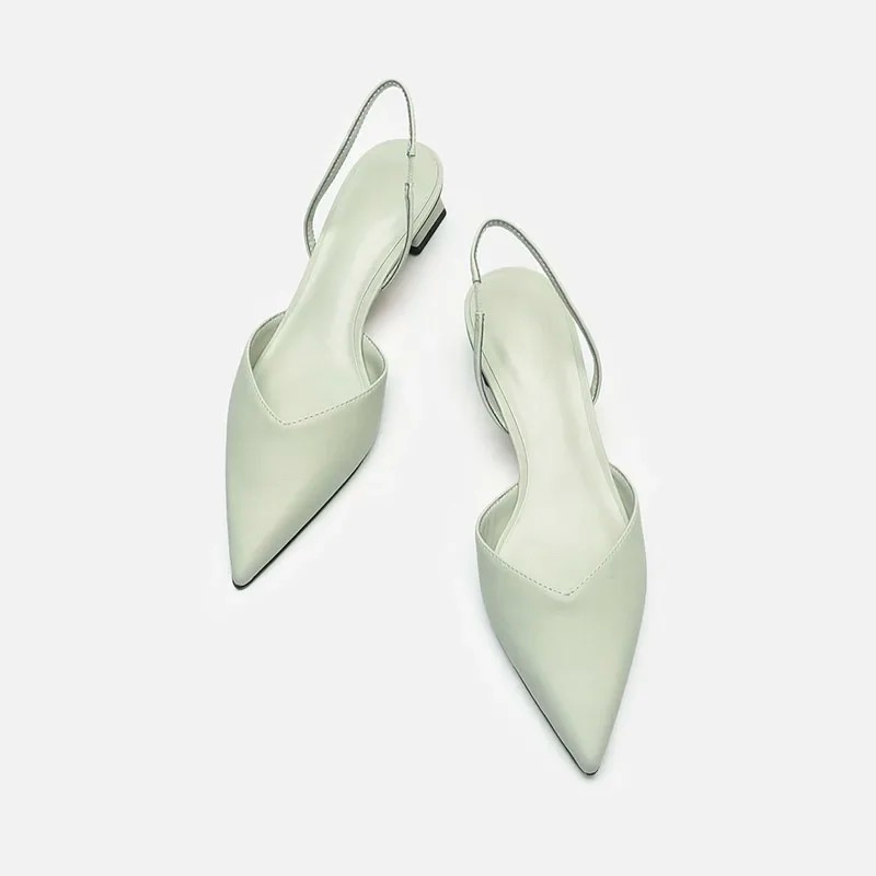 Kitten Heel Slingbacks with Pointed Toe for Women