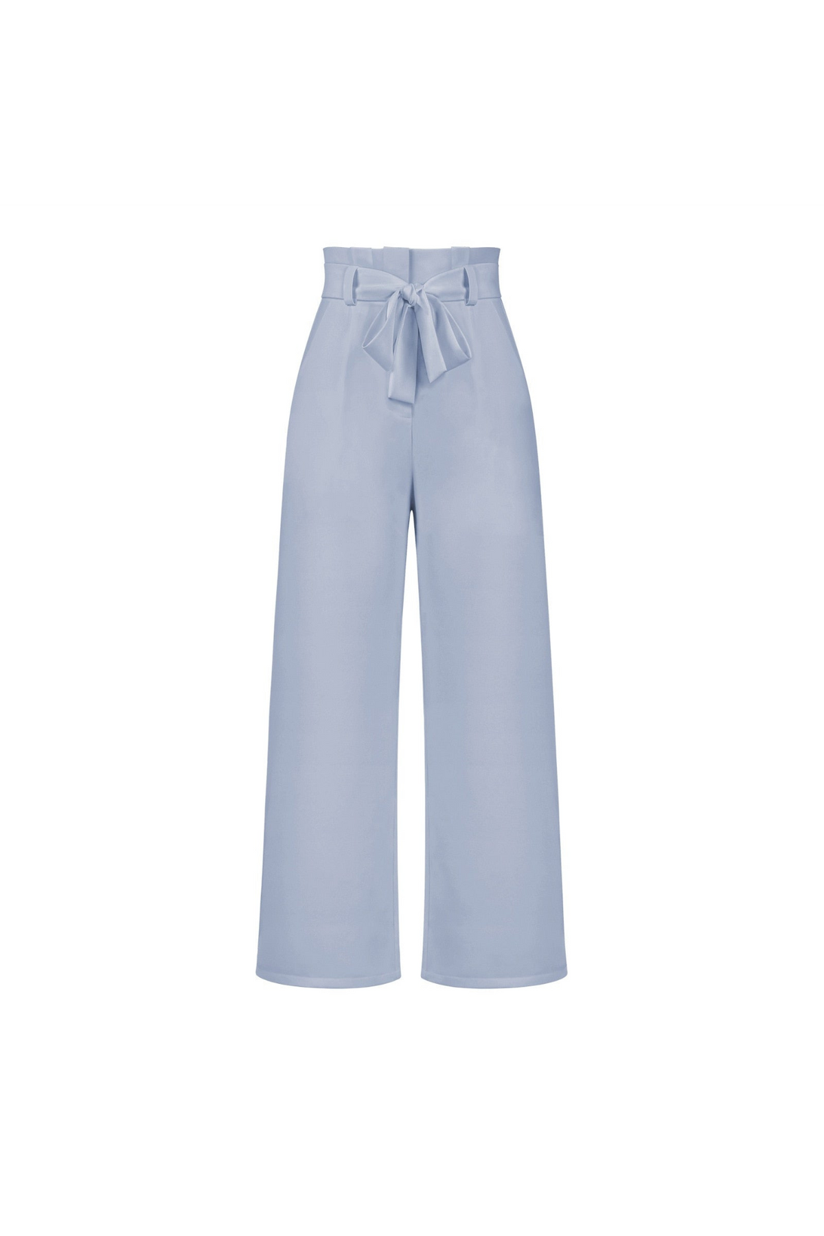 Wide Leg Belted Linen Trousers for Women