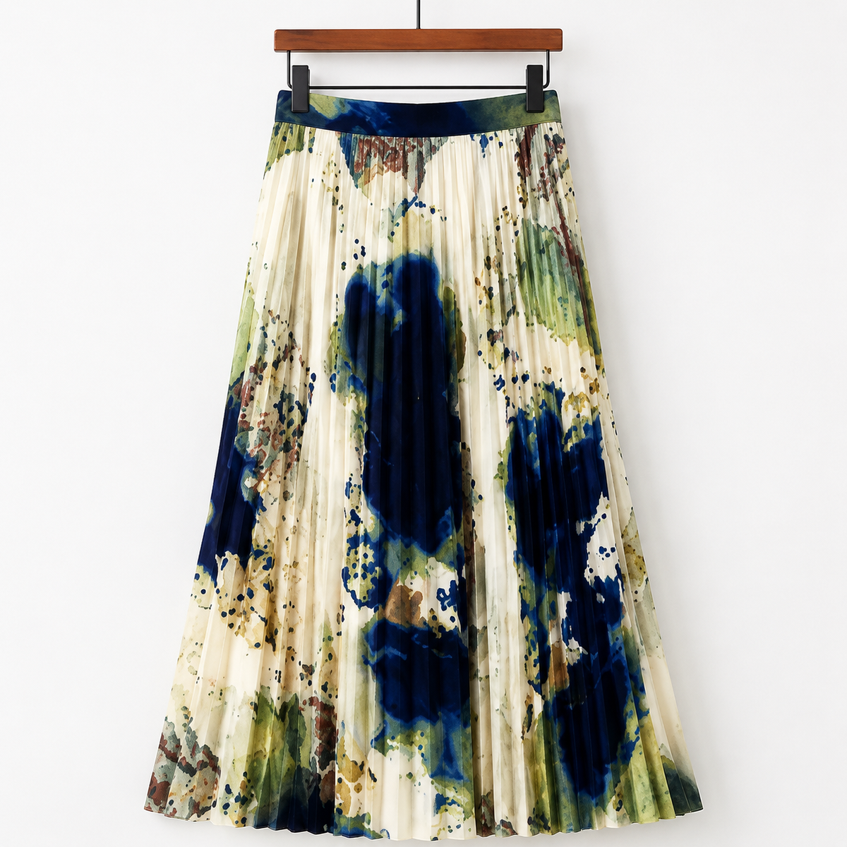Wedding Guest Pleated Maxi Skirt for Women