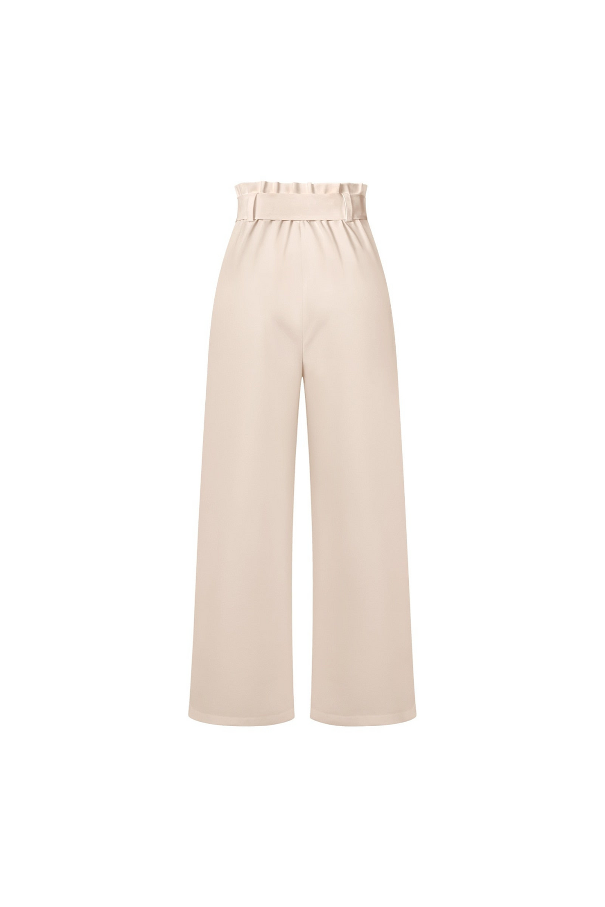 Wide Leg Belted Linen Trousers for Women