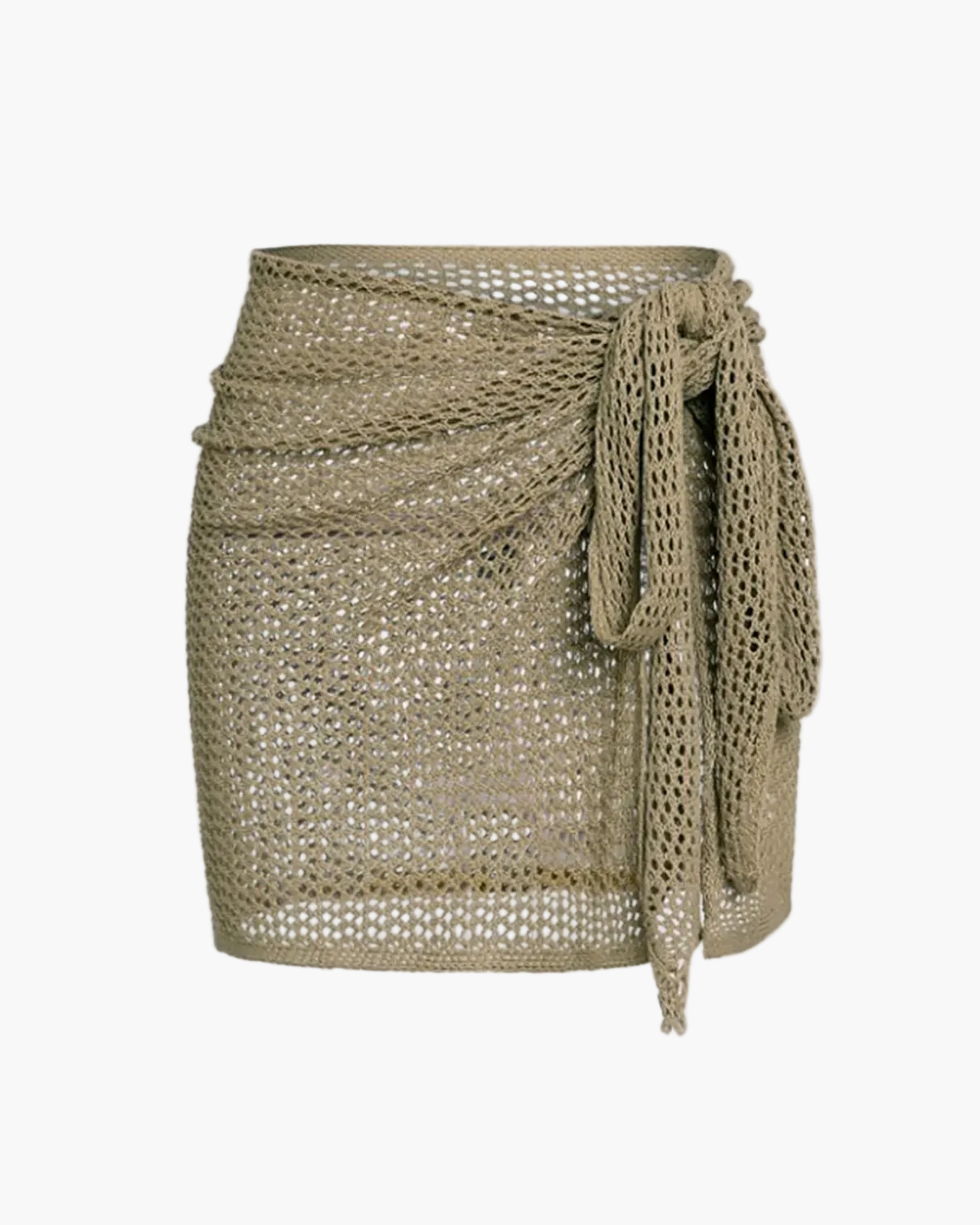 Crochet Cover Up Skirt with Hollow Straps for Women