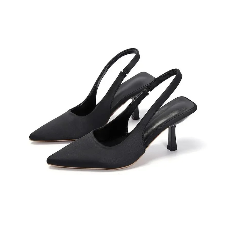 Pointed Toe Kitten Heels Slingback for Women