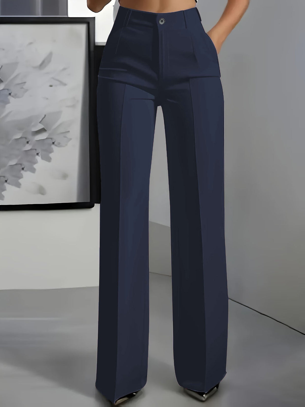 High Waist Wide Leg Trousers for Women