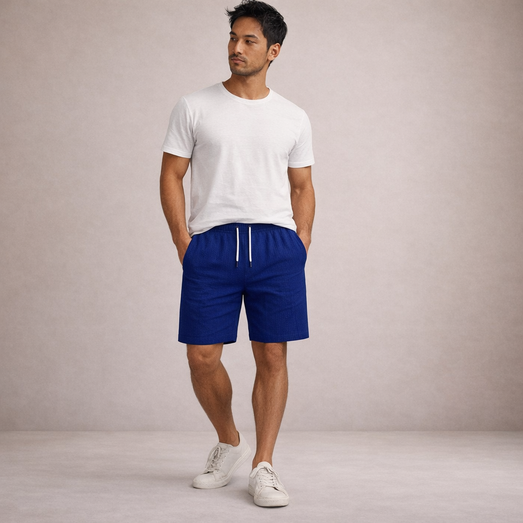 Linen Relaxed Fit Shorts for Men