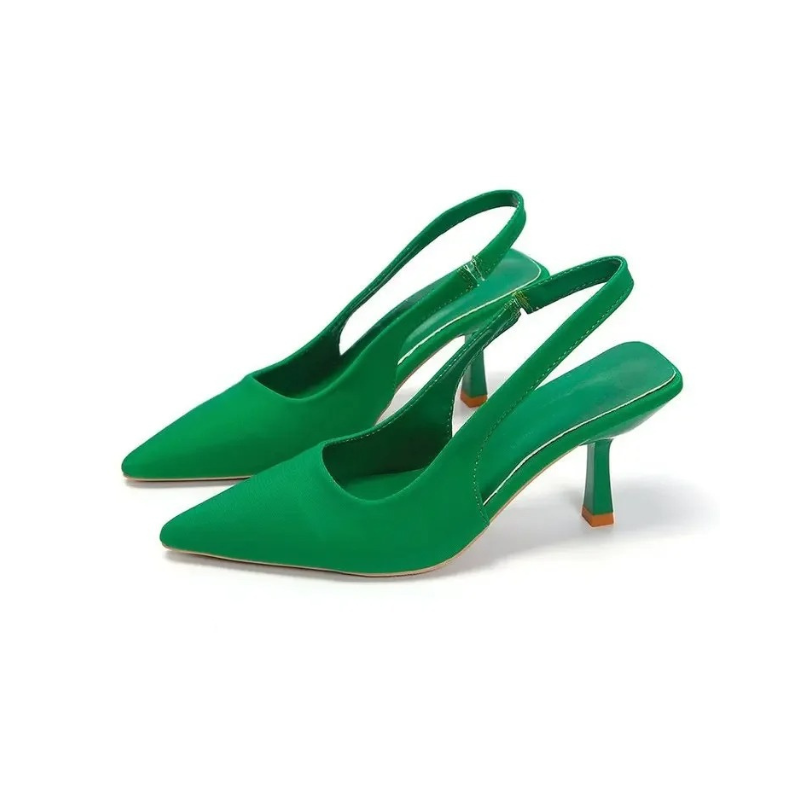 Pointed Toe Kitten Heels Slingback for Women