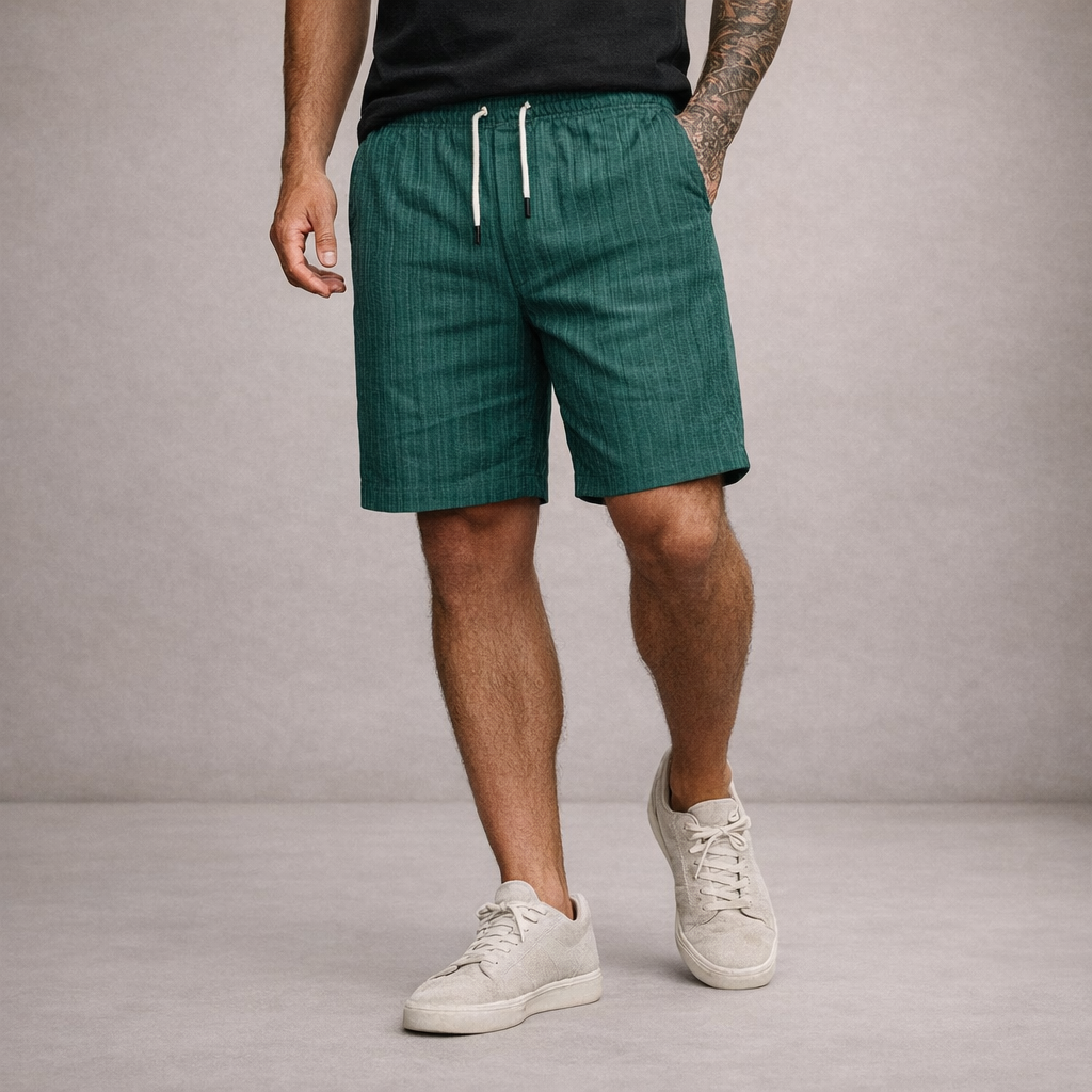 Linen Relaxed Fit Shorts for Men