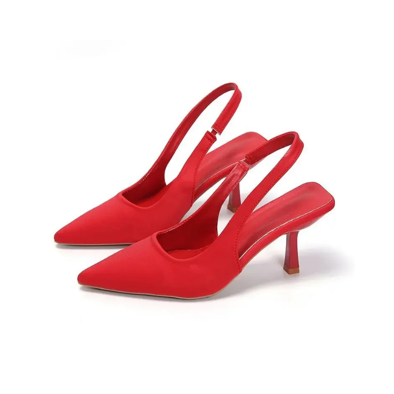 Pointed Toe Kitten Heels Slingback for Women