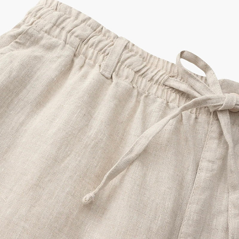 Linen Drawstring Chino Shorts for Men