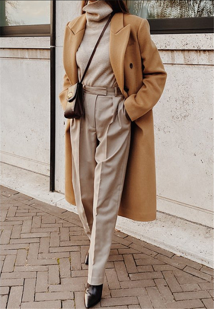 Elegant Long Winter Coat for Women
