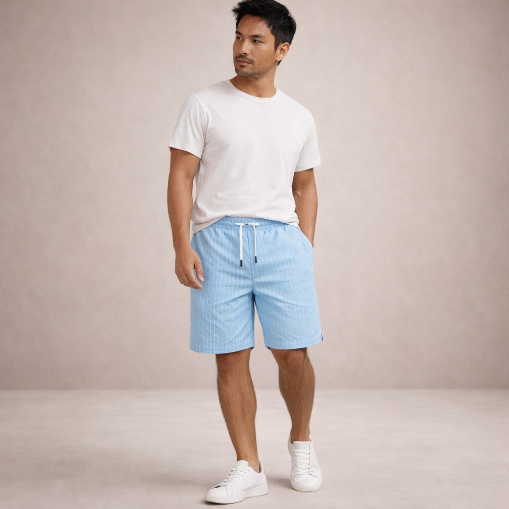 Linen Relaxed Fit Shorts for Men