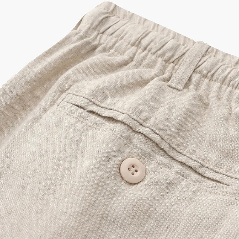 Linen Drawstring Chino Shorts for Men
