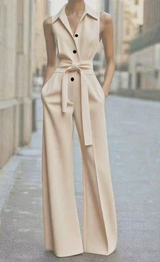Wide Leg Sleeveless Jumpsuit for Women