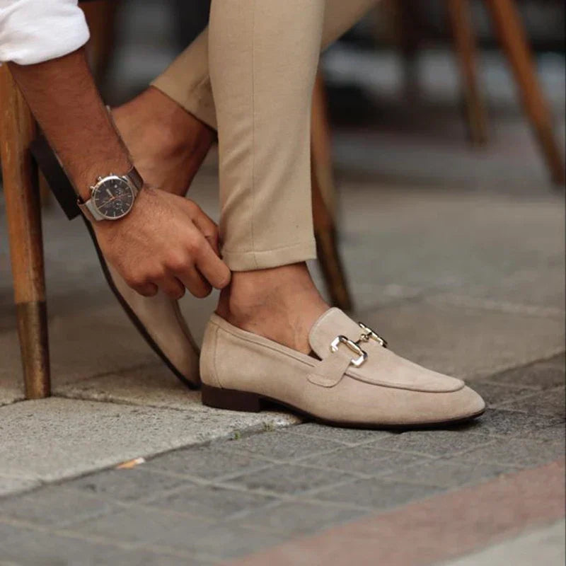 Suede Horsebit Loafer for Men