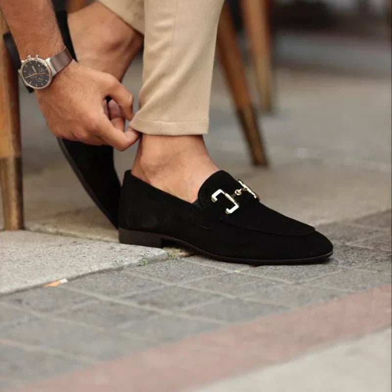 Suede Horsebit Loafer for Men