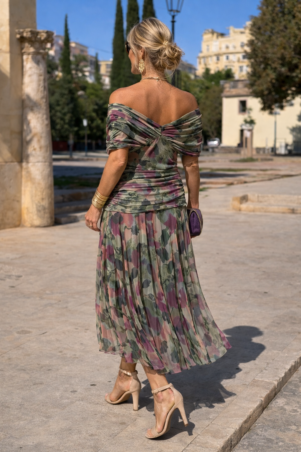V-Neck Maxi Dress for Women