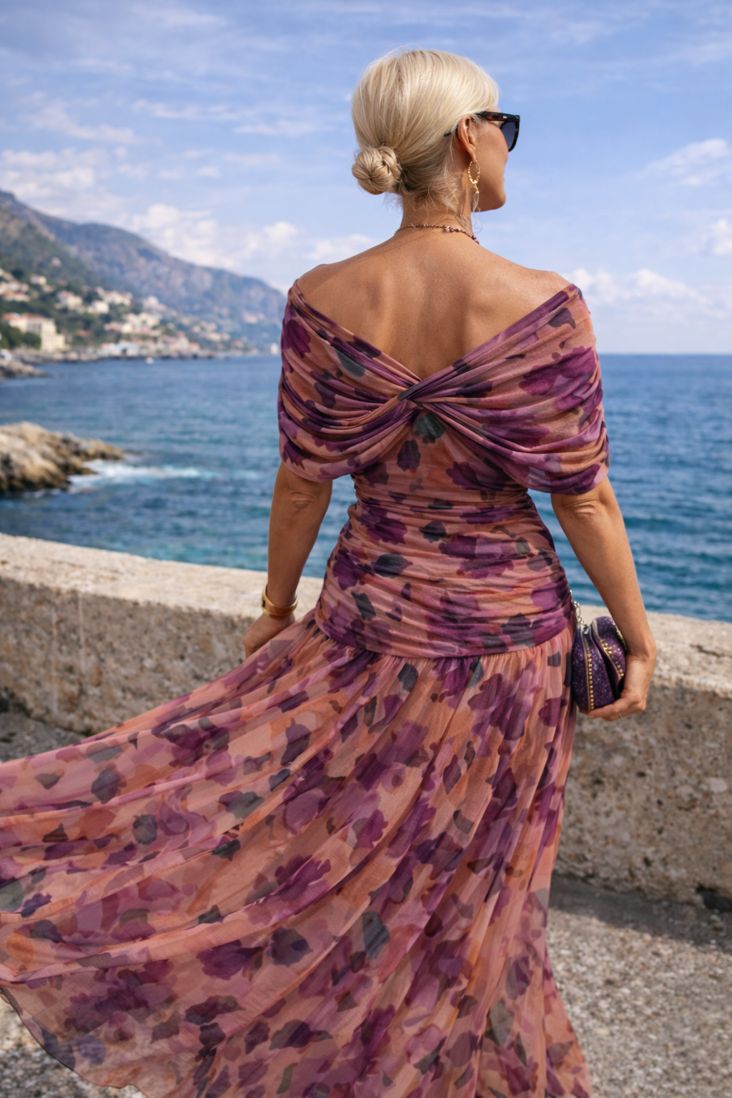 V-Neck Maxi Dress for Women