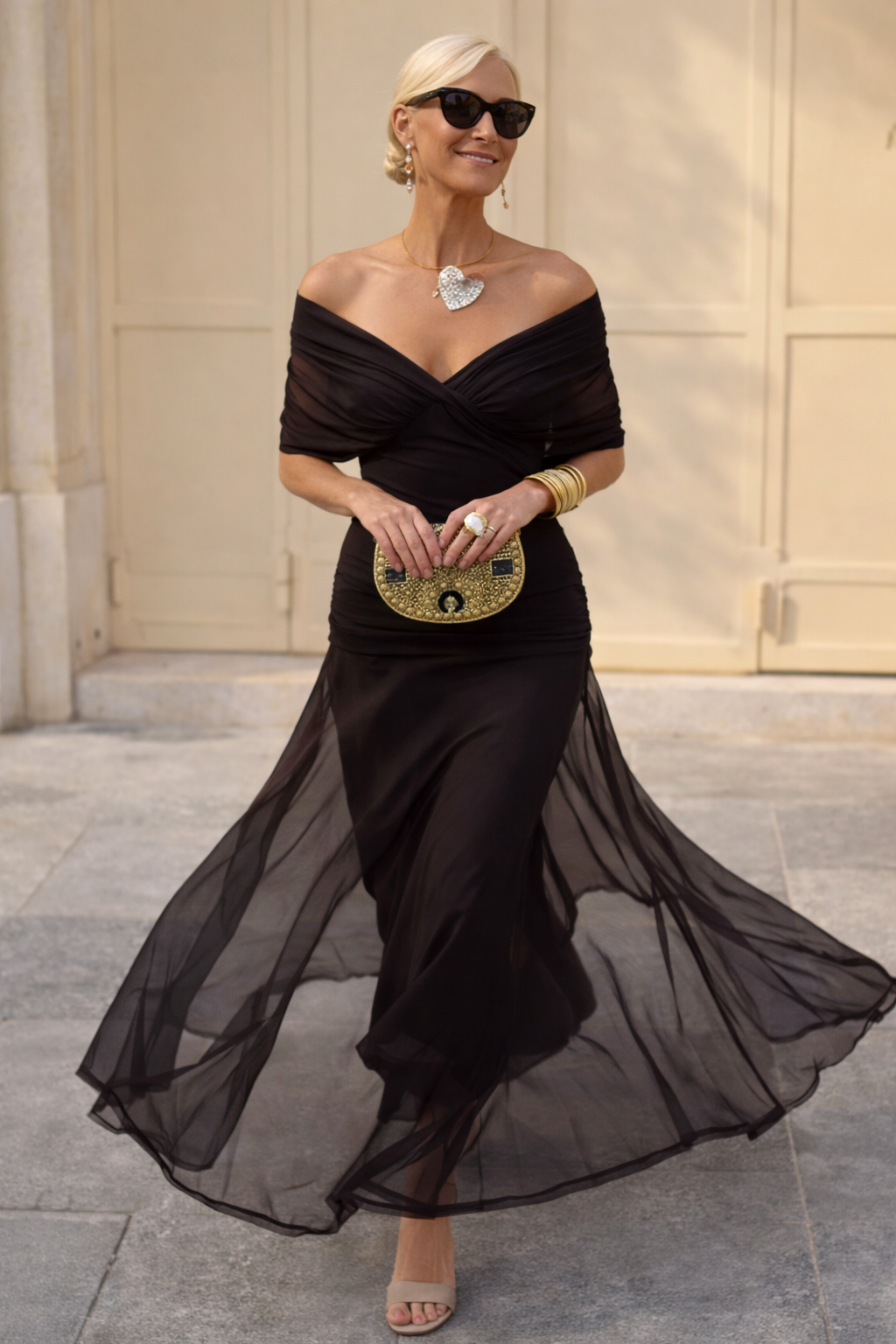 V-Neck Maxi Dress for Women