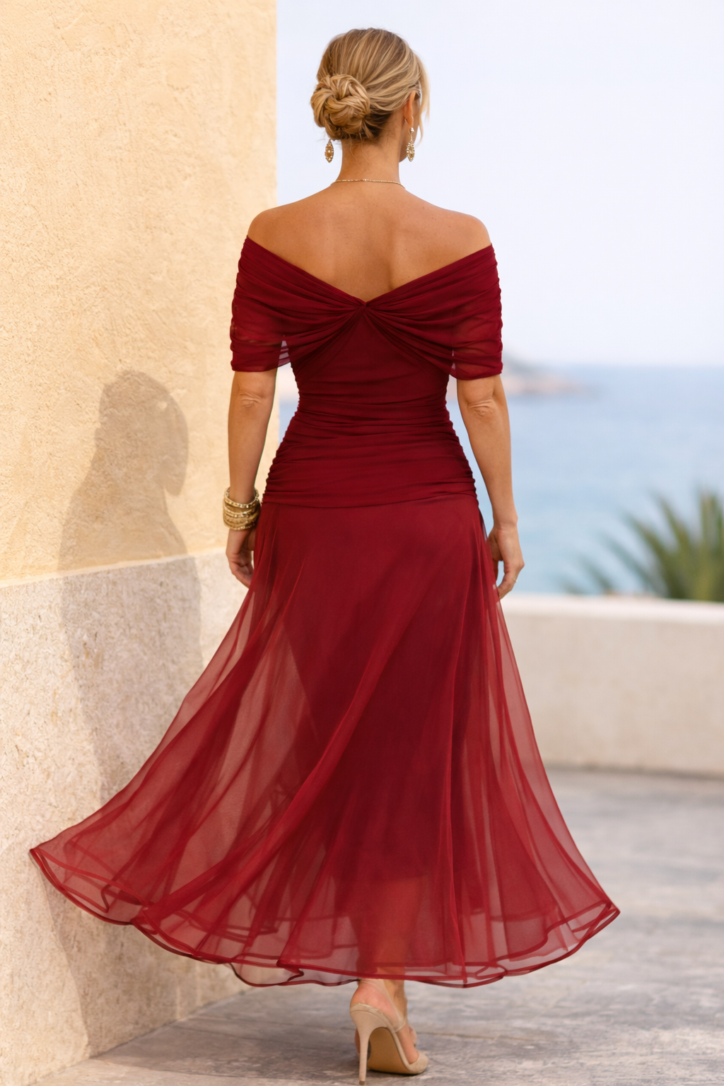 V-Neck Maxi Dress for Women