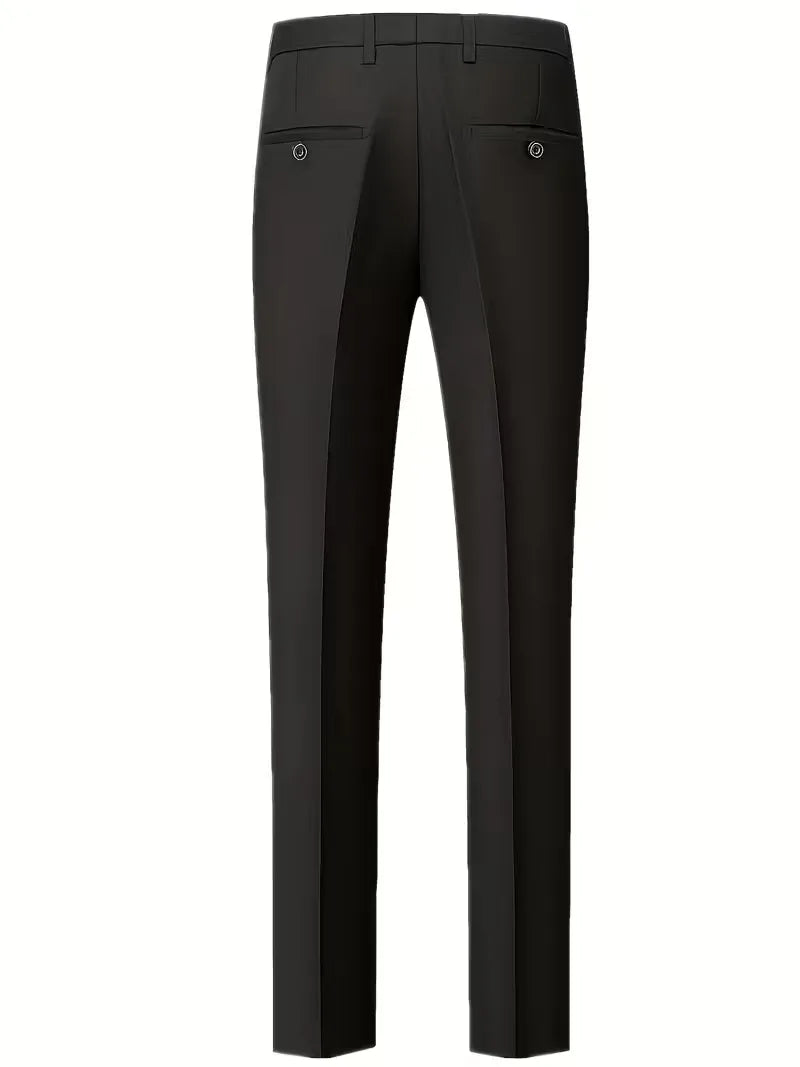 Slim Fit Three-Piece Suit Set for Men