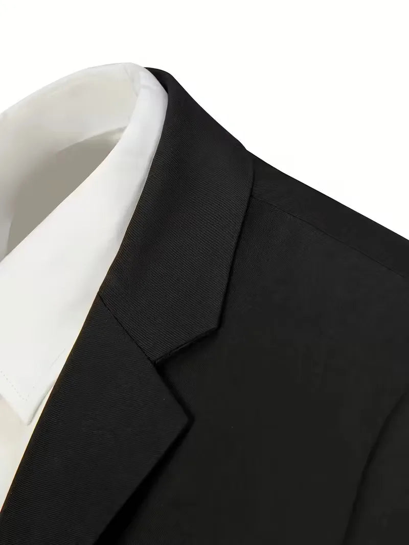 Slim Fit Three-Piece Suit Set for Men