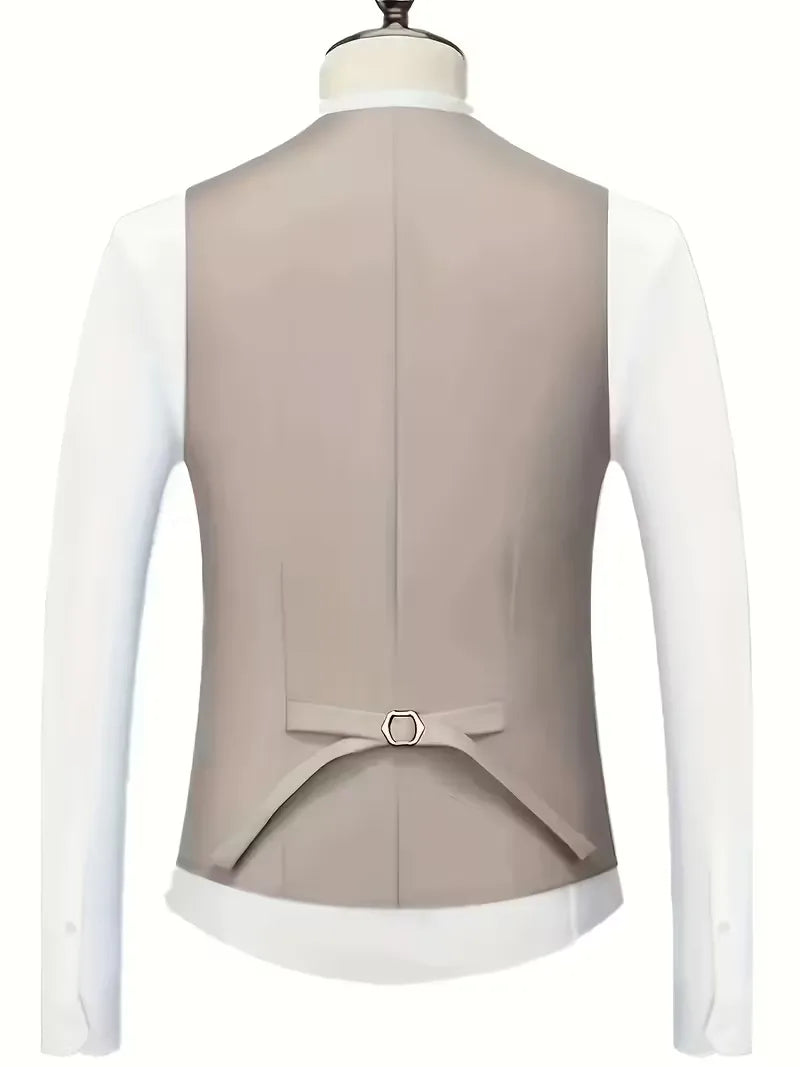 Slim Fit Three-Piece Suit Set for Men