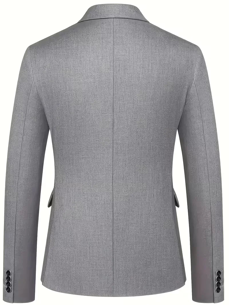 Slim Fit Three-Piece Suit Set for Men