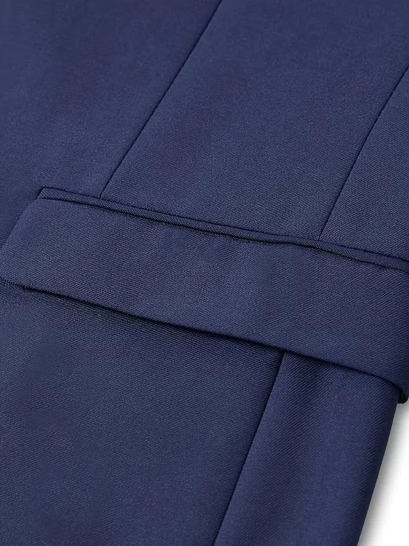 Slim Fit Three-Piece Suit Set for Men