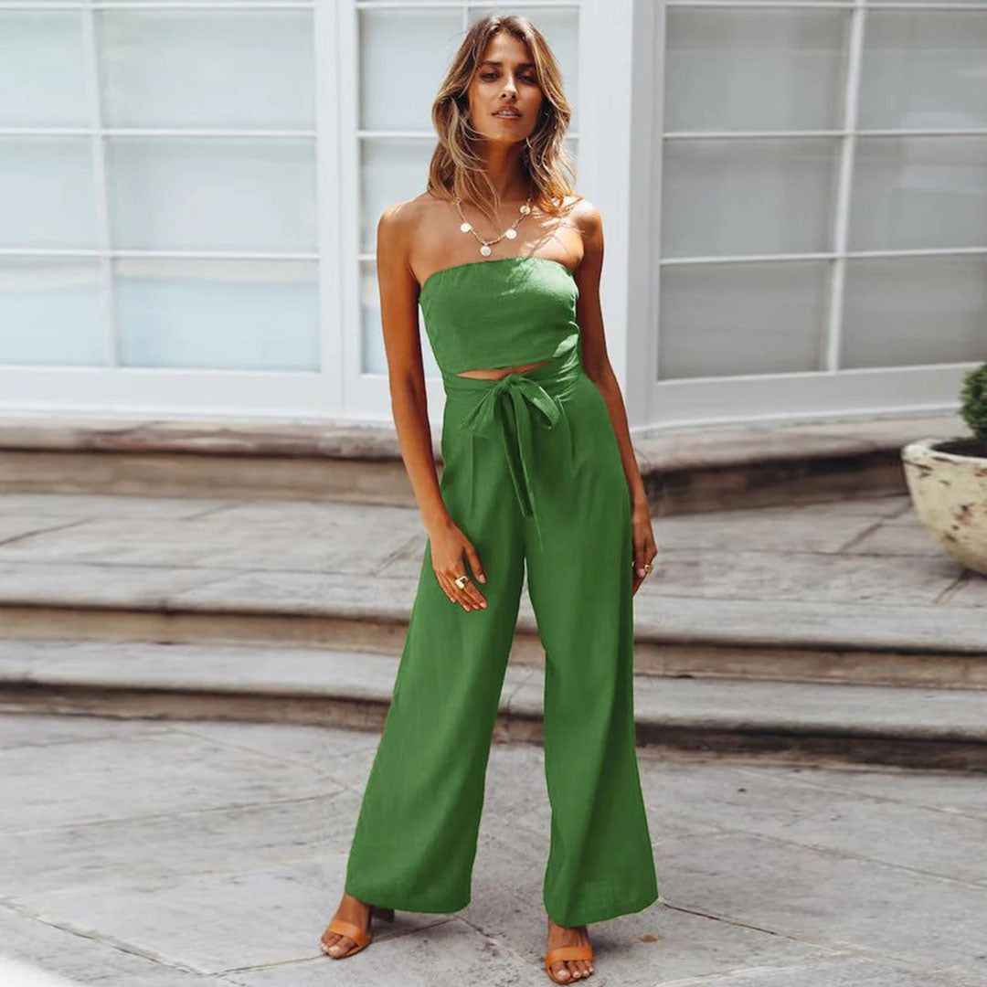 Wide Leg Tube Band Jumpsuit for Women