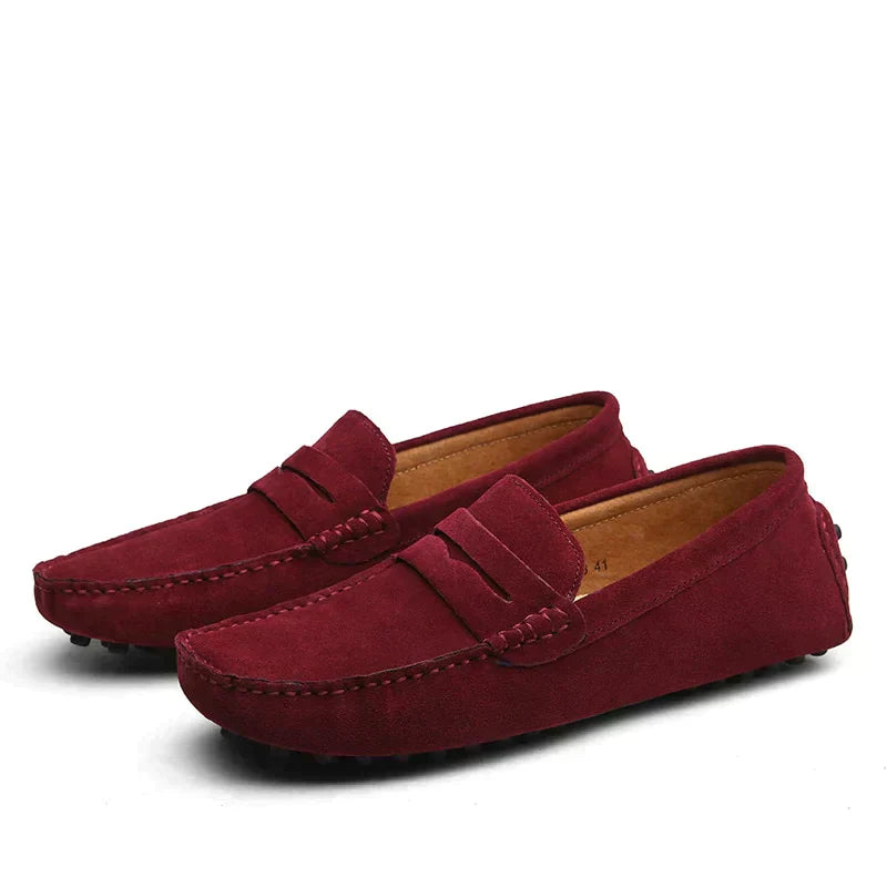 Suede Slip-On Loafers for Men