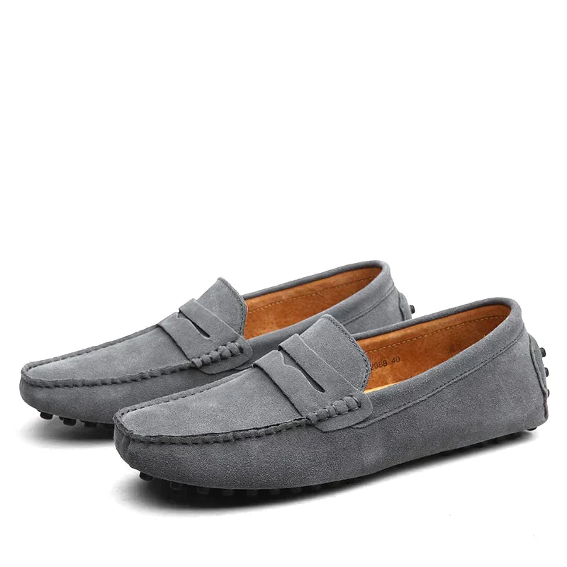 Suede Slip-On Loafers for Men