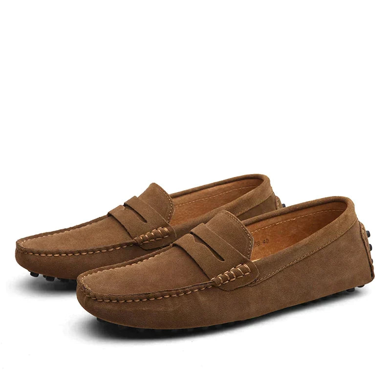 Suede Slip-On Loafers for Men