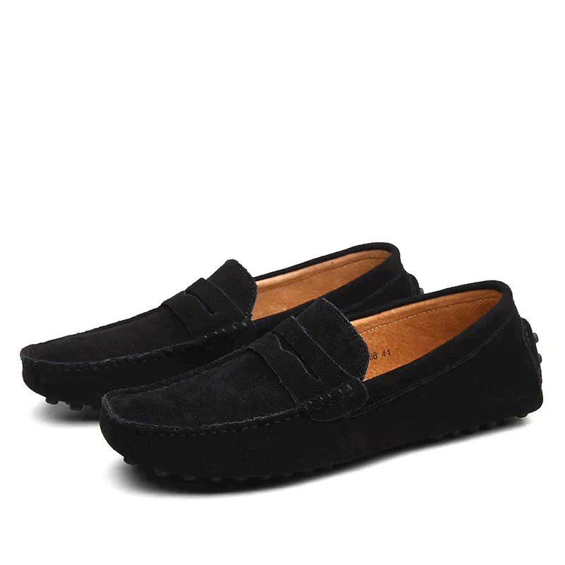 Suede Slip-On Loafers for Men