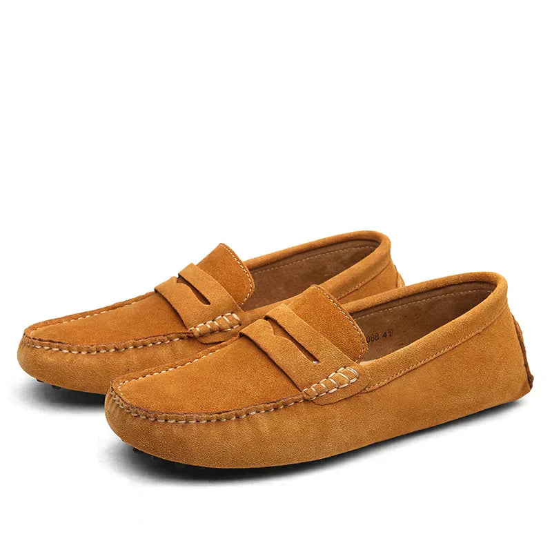 Suede Slip-On Loafers for Men