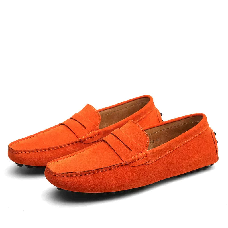 Suede Slip-On Loafers for Men