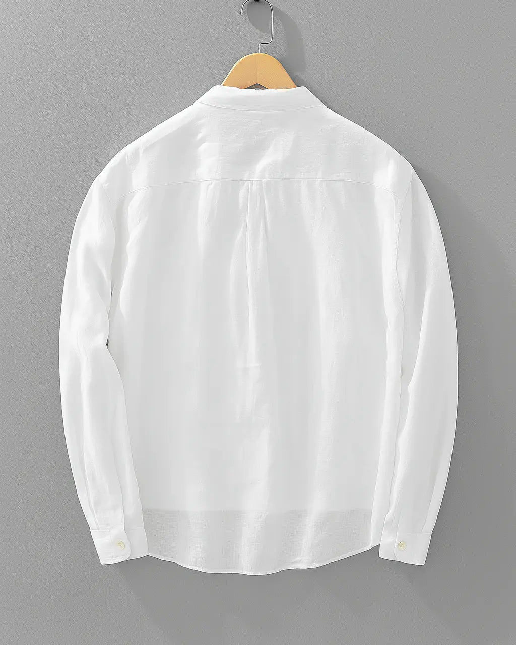 Cotton-Linen Popover Shirt for Men