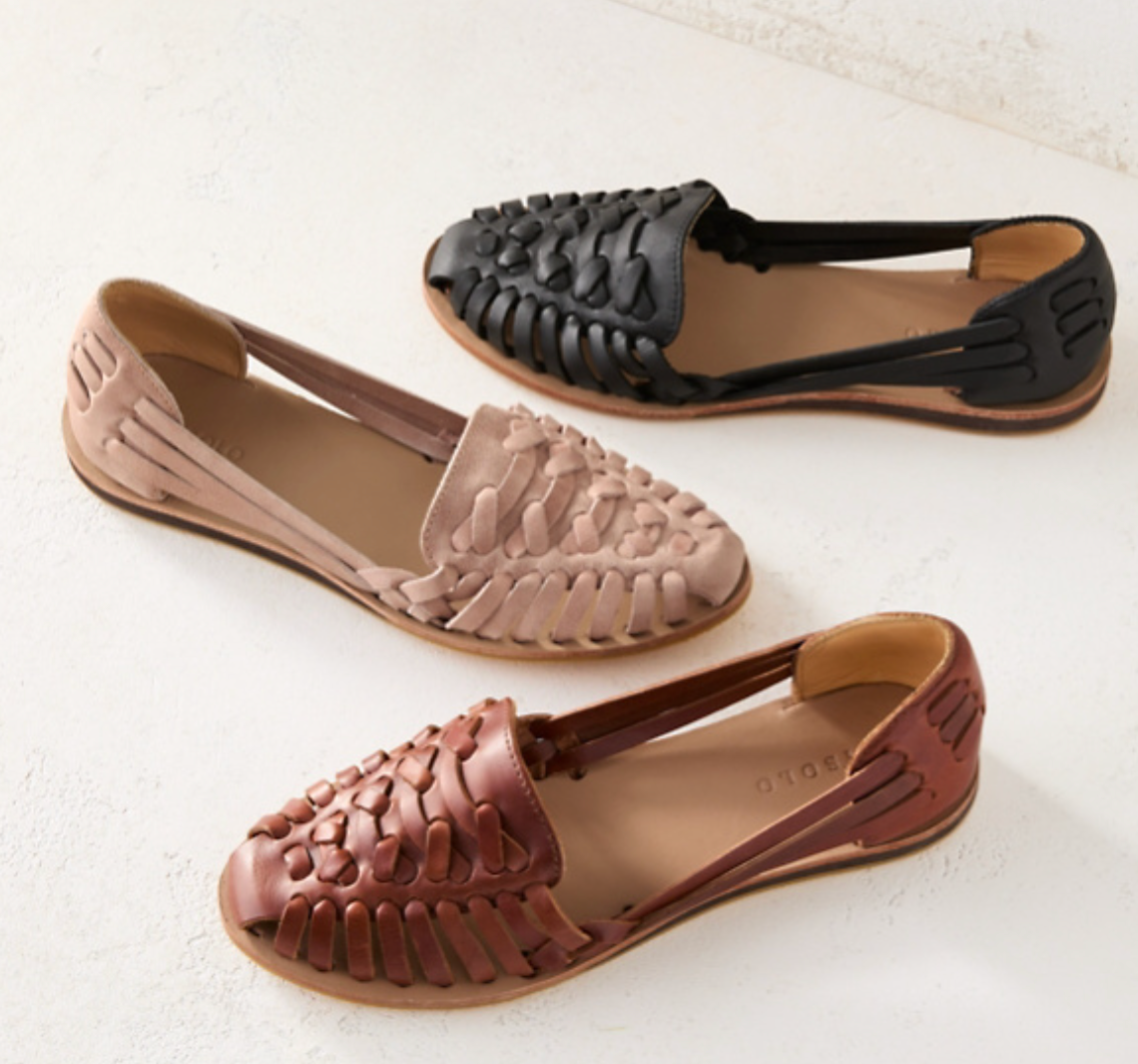 Woven Closed Toe Flat Sandals for Women