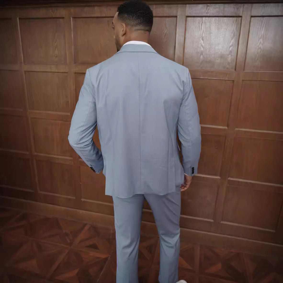 Double-Breasted Suit Set for Men