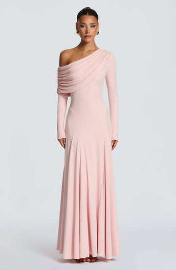 Off-Shoulder Wedding Guest Maxi Dress for Women