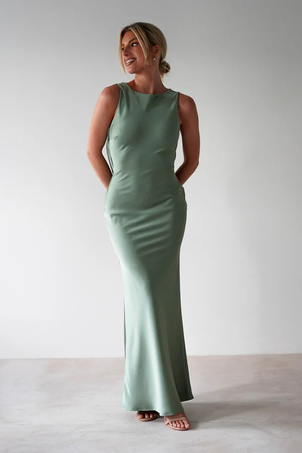 Sleeveless Wedding Guest Maxi Dress for Women