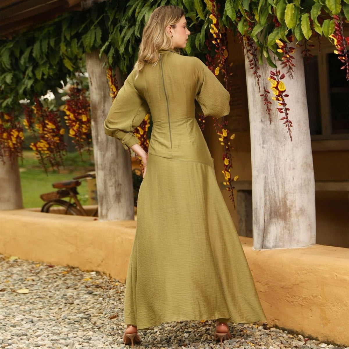Wrap V-Neck Wedding Guest Maxi Dress for Women