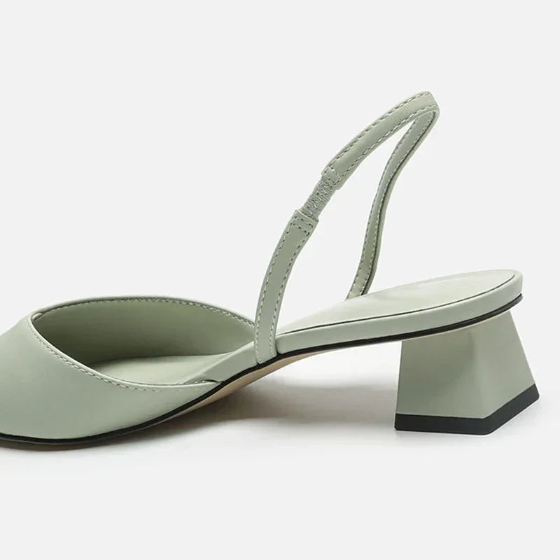 Pointed Toe Kitten Heels Slingback Flats for Women