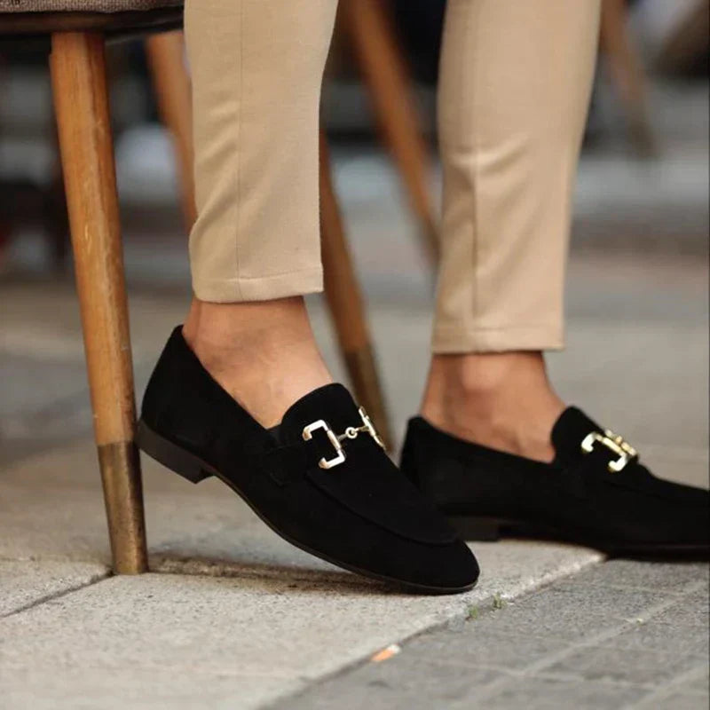 Suede Horsebit Loafer for Men