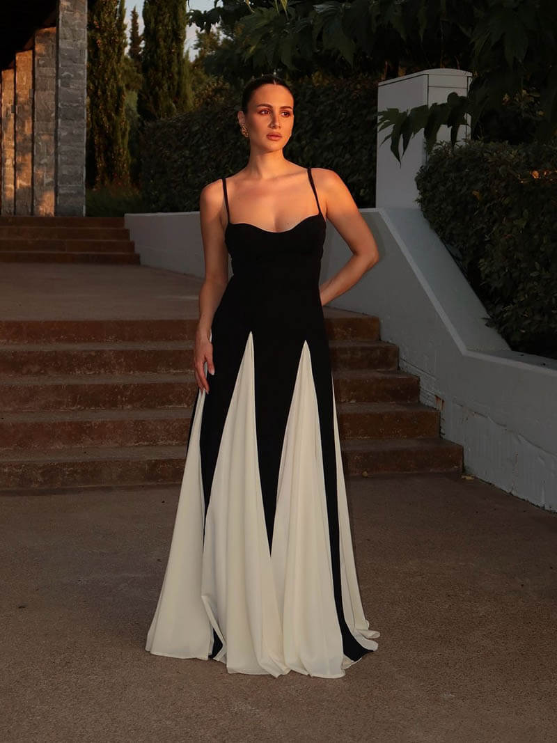 Sweetheart Neckline Wedding Guest Maxi Dress for Women