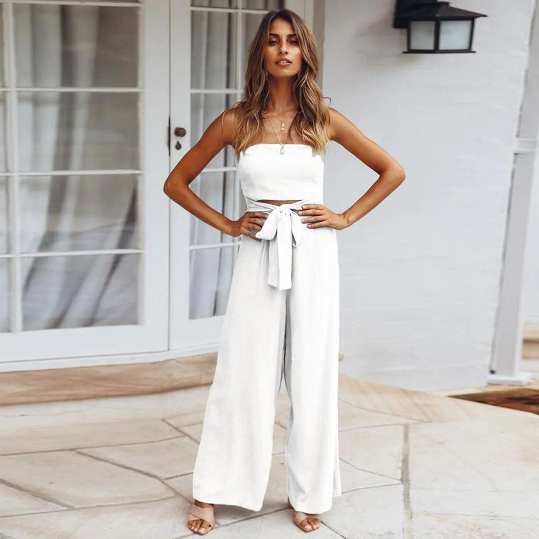 Wide Leg Tube Band Jumpsuit for Women