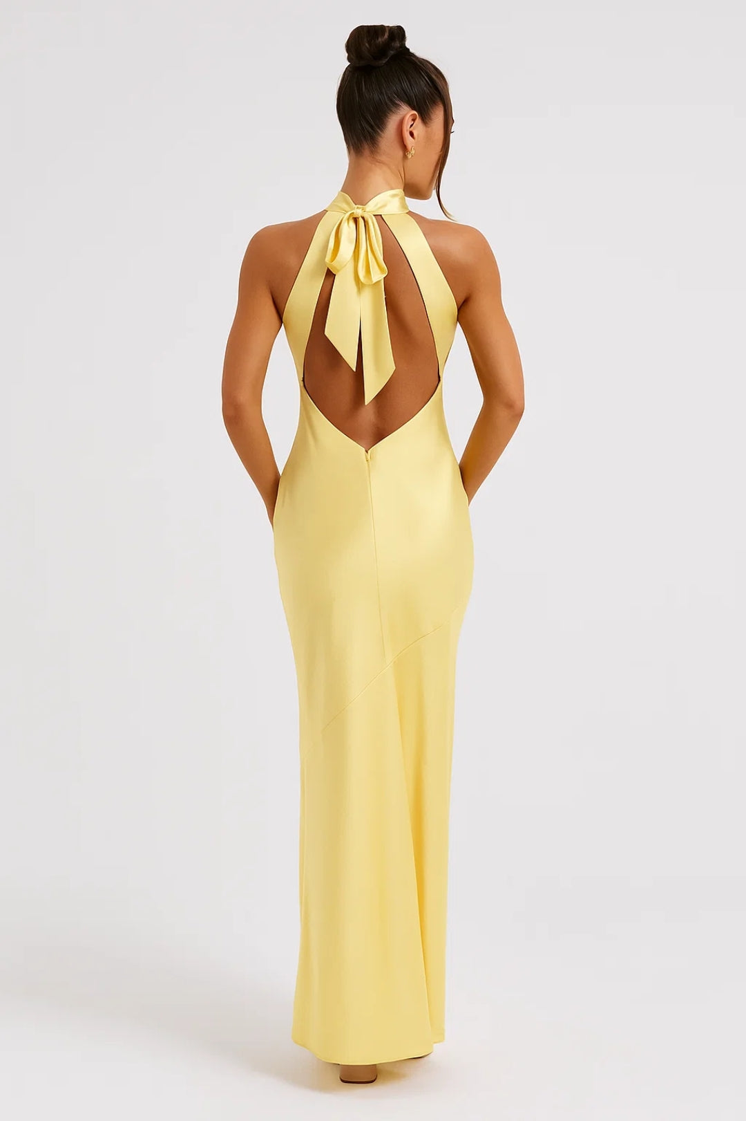 Halter Neck Wedding Guest Maxi Dress for Women