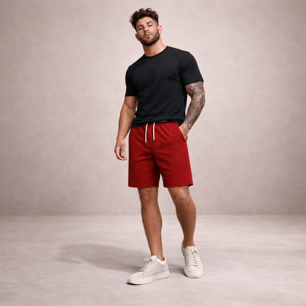 Linen Relaxed Fit Shorts for Men