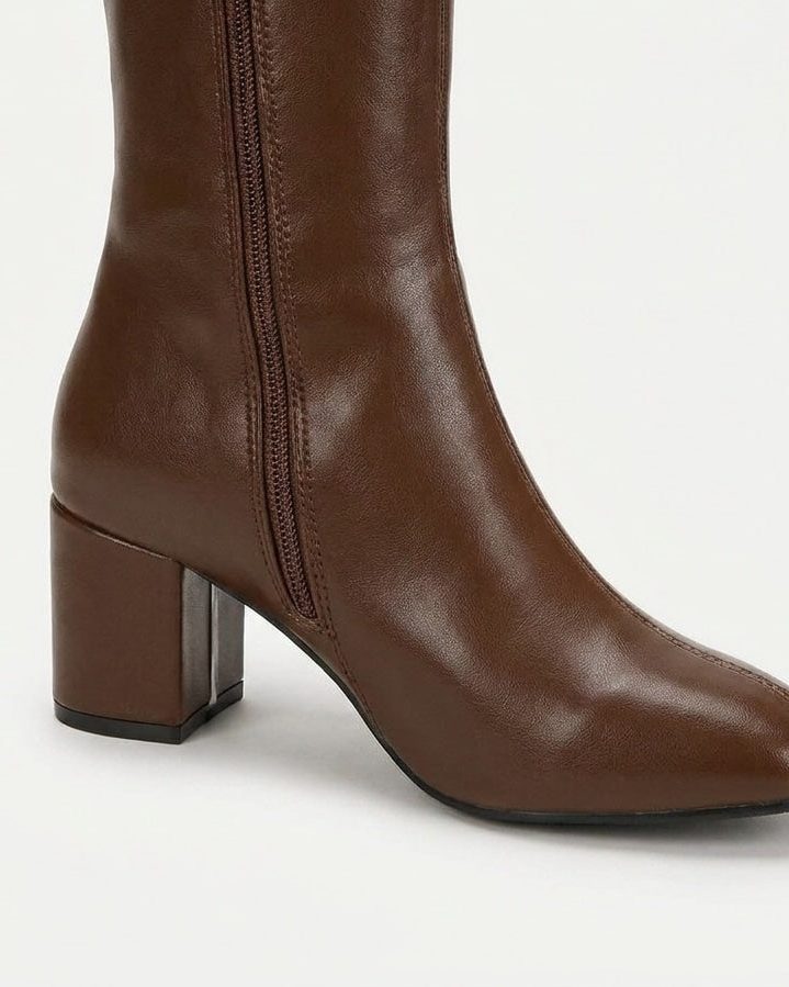 Block Heel Knee High Boots for Women - View 10